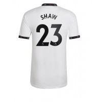 Manchester United Luke Shaw #23 Fotballklær Bortedrakt 2022-23 Kortermet